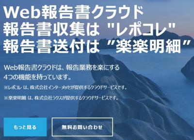 ペーパーレスWeb報告書クラウドの媒体資料